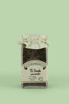 Té verde. Ingredienti: Foglie di tè verde (Camellia sinensis) gunpowder